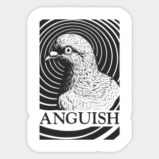 Anguish Emotional Breakdown Dread Dark Humor Sticker